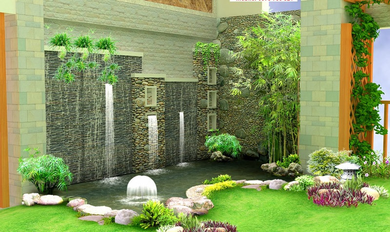 thiết kế nhà vườn 400m2