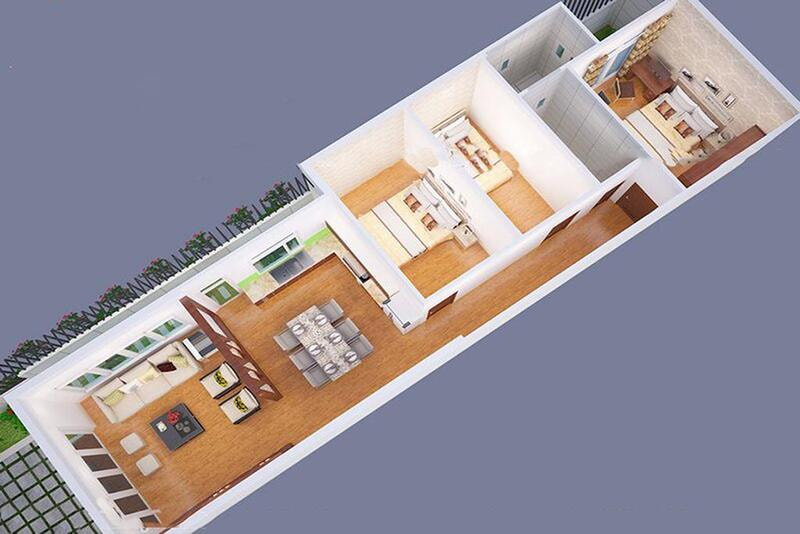 bản thiết kế nhà vườn 4 phòng ngủ