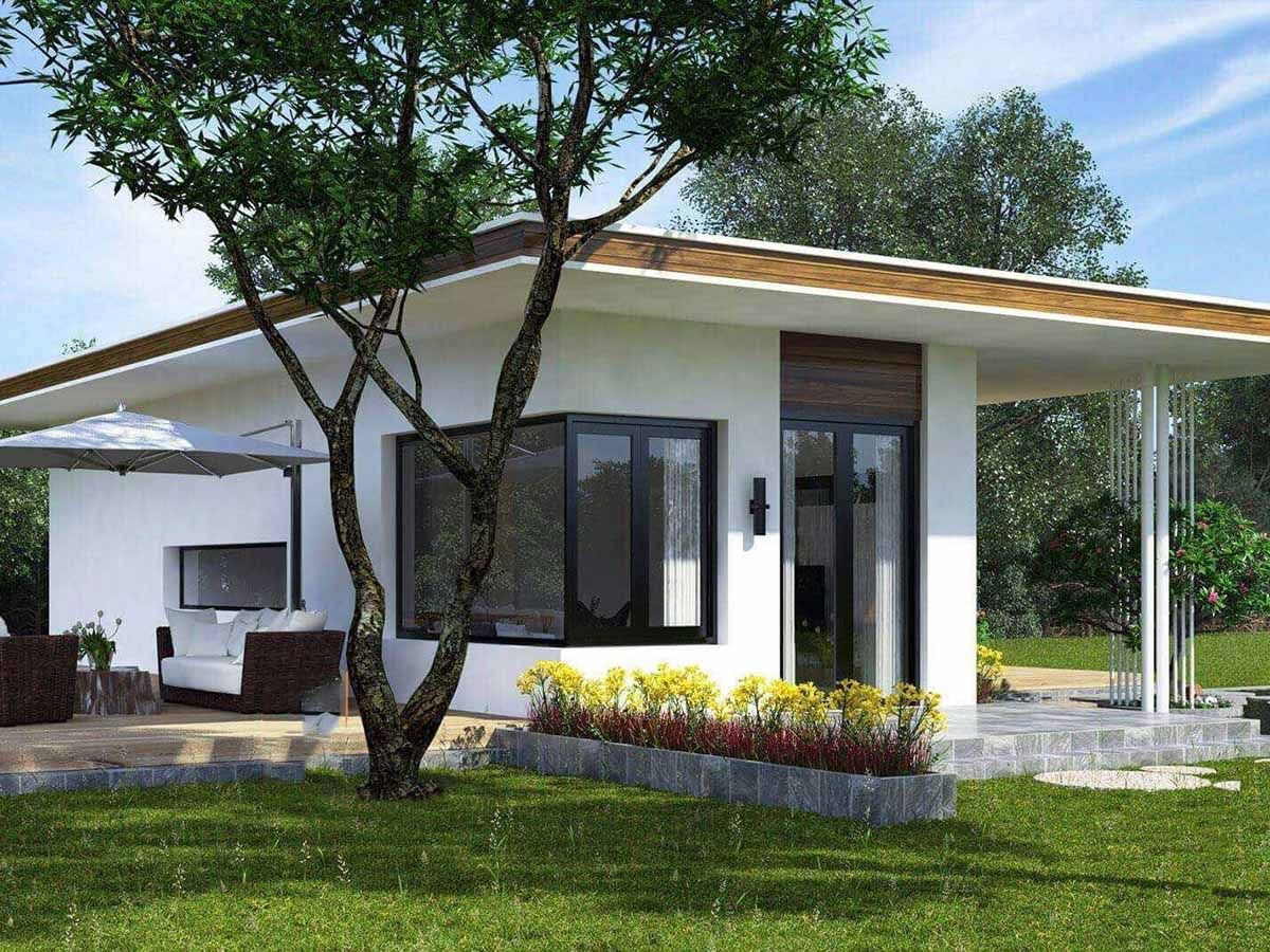 thiết kế nhà vườn 1 tầng