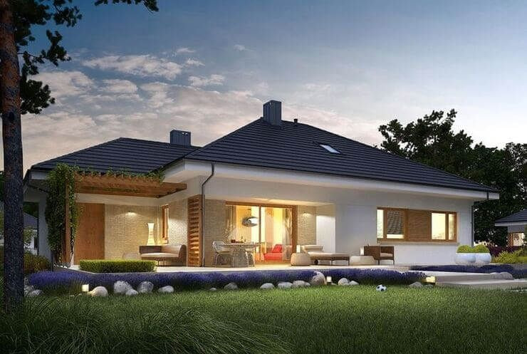 thiết kế nhà vườn 1 tầng