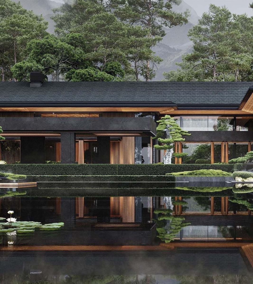 thiết kế nhà vườn 1 tầng
