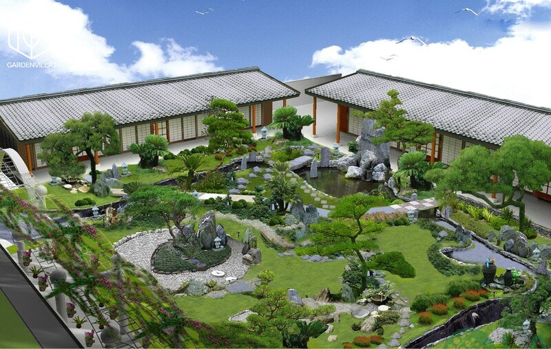 thiết kế cảnh quan nhà vườn