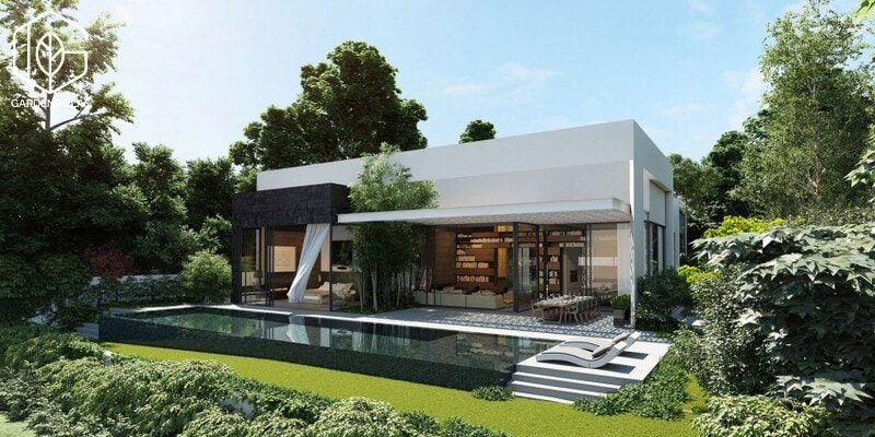 thiết kế khuôn viên nhà vườn