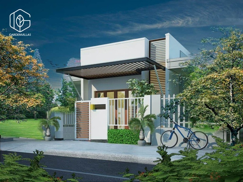 thiết kế nhà 5x20m có sân vườn