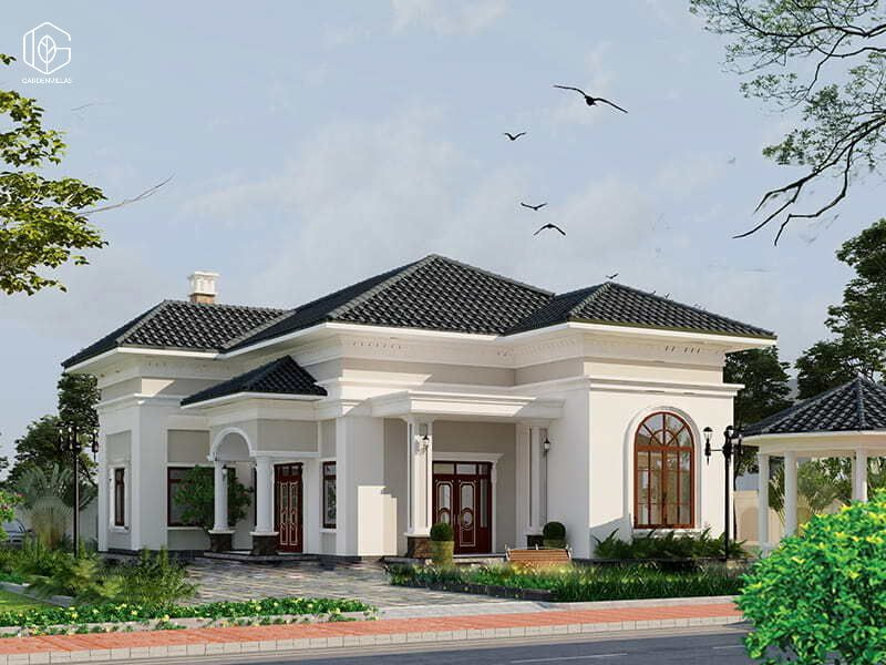 thiết kế nhà vườn 1 tầng