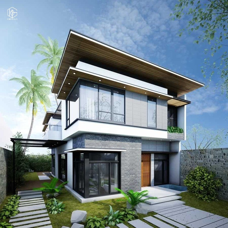 thiết kế nhà vườn 10x20m