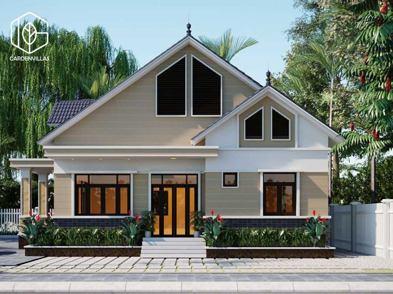 thiết kế nhà vườn 200m2