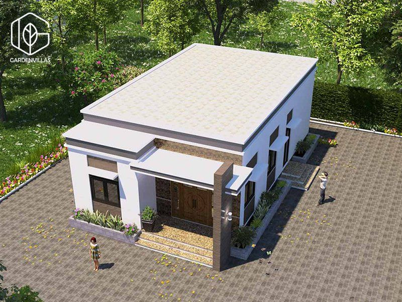 thiet ke nha vuon 80m2