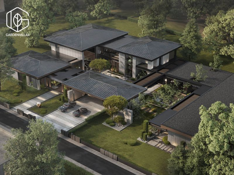 thiết kế nhà vườn 8x20